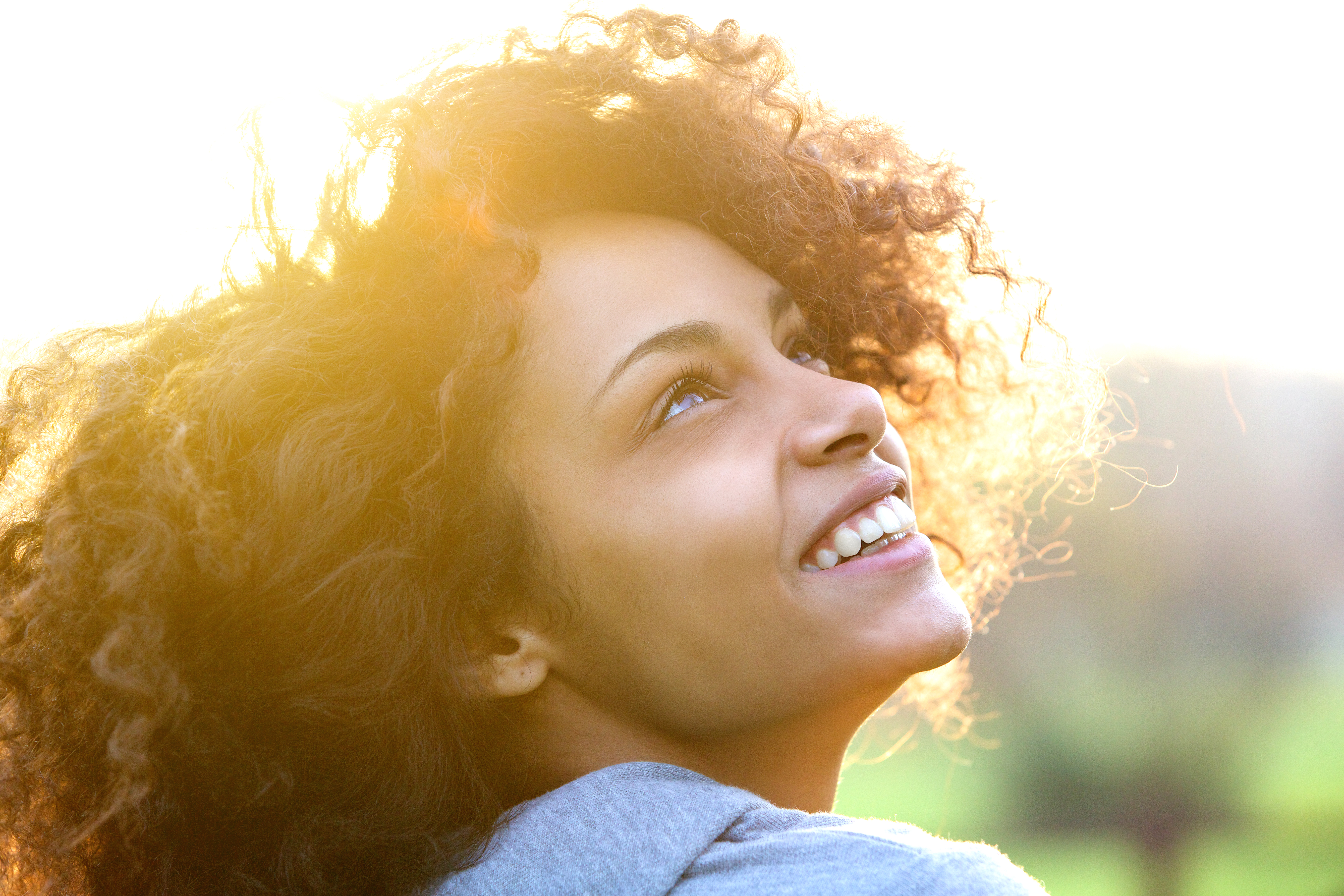 Femme souriante